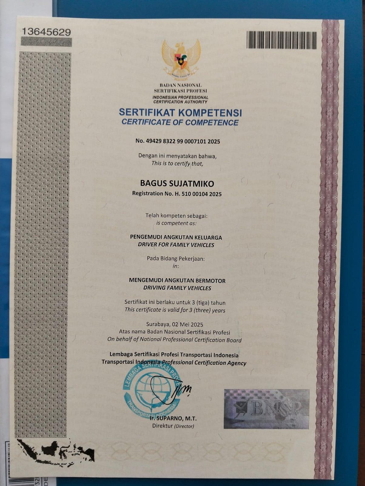 BNSP: Bagus Sujatmiko