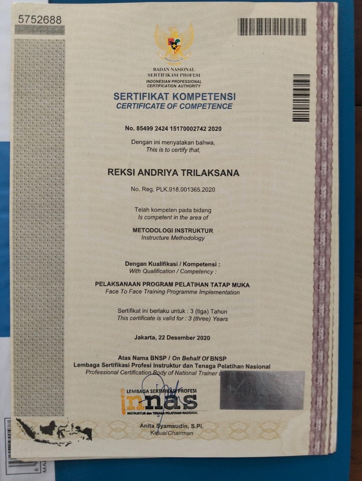 Metodologi Instruktur (Reksi A.)